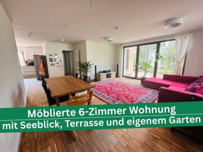 Möblierte 6-Zimmer-Wohnung mit Seeblick!