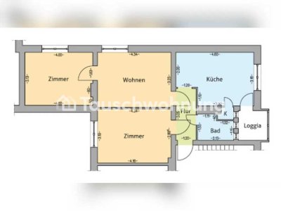 Tauschwohnung: Rostock: 3-Zimmer-Wohnung, 56 m² in Kröpeliner-Tor-Vorstadt