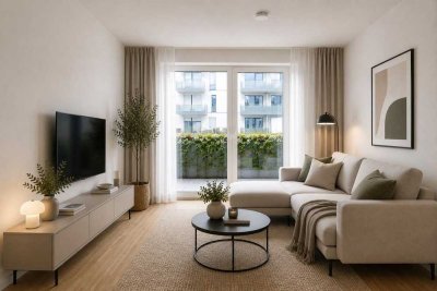Attraktive 2-Zimmer-Wohnung mit EBK & 2 Terrassen – kurzfristig bezugsfrei
