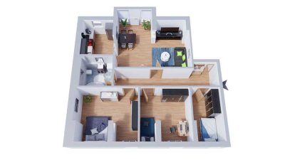# PROVISIONSFREI FÜR DEN KÄUFER #
4-Zimmer-Dachgeschoss-Wohnung
zum Verkauf in Baar-Ebenhausen