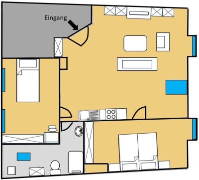 Erstbezug: Sanierte 3-Zimmer Dachgeschoß Wohnung, Solingen Zentrum  Fußgängerzone