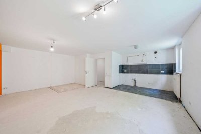 2- Zimmer Souterrainwohnung mit Sanierungspotential