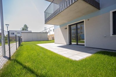ERSTBEZUG "ein viertel grün" in Wr. Neustadt - einzigartige 3- Zimmer Gartenwohnung in zentraler Lage mit Tiefgaragenstellplatz - provisionsfrei