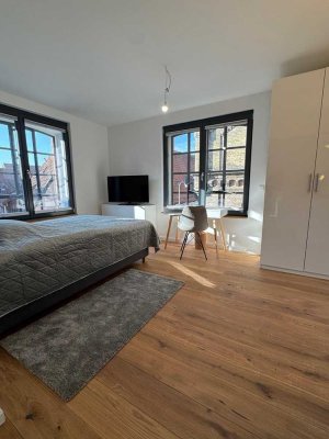 Vollmöbliertes 25qm-Apartment mit 50qm WG-Gemeinschaftsräumen All-Inklusiv-Miete