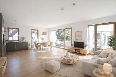 Moderne 2-Zimmer-Wohnung mit 2 Balkonen in bester Villenlage nahe Pasinger Stadtpark+EBK+ Parkett
