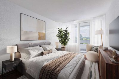 Familienwohnung mit Ausblick: 4 Zimmer, Sonnenbalkon im 6. Obergeschoss
