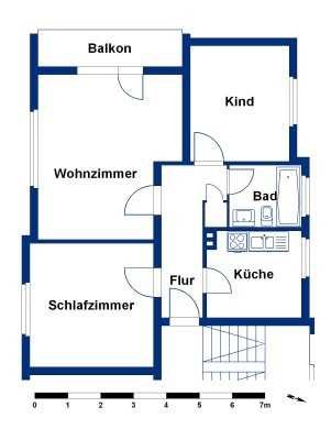 Schöne 3-Zimmer-Wohnung mit Einbauküche in Wolfsburg