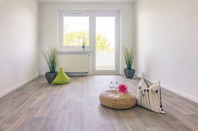 3-Raum-Wohnung mit Balkon und eine Kita im Wohnumfeld