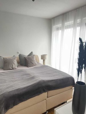 Exklusives Wohnen auf 2 Etagen – moderne 4-Zimmer-Maisonette mit Dachterrasse und 2 TG-Stellplätzen