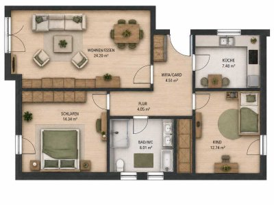 Kapitalanlage mit Garten – vermietete 3-Zimmer-Erdgeschosswohnung in gefragter Lage von Ingolstadt