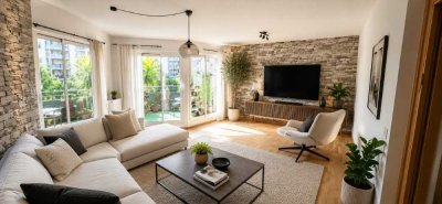 Sonnige 4-Zimmer-Maisonettewohnung mit 4 Südwest Balkonen & Tiefgarage in Fürth – Nähe Wiesengrund