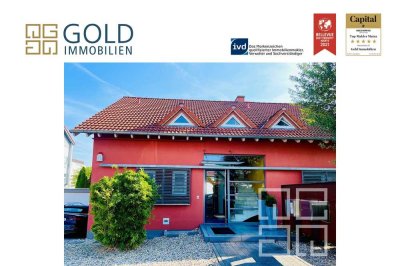 GOLD IMMOBILIEN: Attraktives Wohn- und Geschäftshaus im Mischgebiet in Finthen