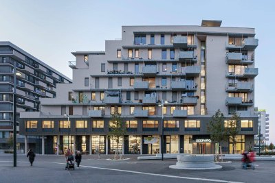 Nachhaltige Wohnung in der Seestadt – Passivhaus mit Schwimmteich, Dachterrasse &amp; Premium-Ausstattung