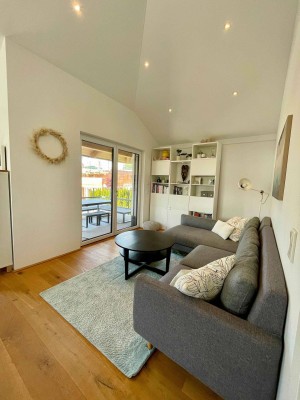 Wohnen am Tor zur Natur – Stilvolle 3-Zimmer-Wohnung in Koppl mit Terrasse &amp; Bergblick