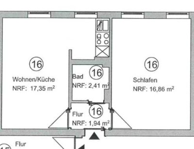 2 ZIMMER WOHUNG ZENTRAL