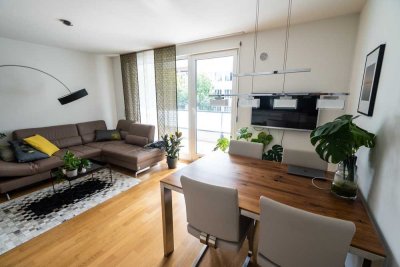 Möblierte 2-Zi.-Wohnung mit Balkon & TG zentral und ruhig