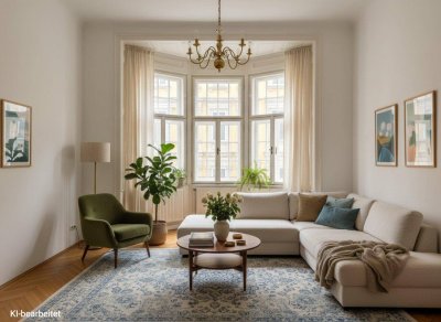 NAHE ROCHUSMARKT - Stilaltbau - ca. 103 m² WFL - 4 Zimmer - BALKONZUBAU MÖGLICH