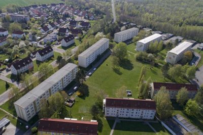 Blick über Borna - 3-Raumwohnung mit Balkon!