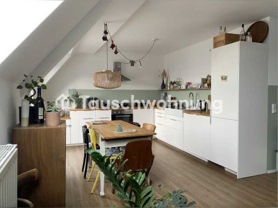 Tauschwohnung: Traum-Maisonette-Wohnung mit Dachterrasse und zwei Balkonen