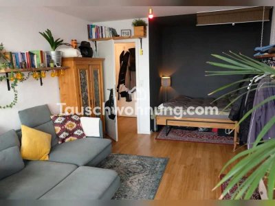 Tauschwohnung: Modernes 1,5 Zimmer Appartement mit Fernblick-Balkon