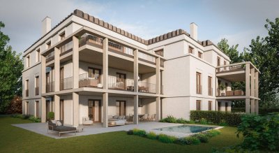 REPRÄSENTATIVES WOHNEN AM FLUSS: Exklusive 182 m² Residenz mit XXL-Wohnbereich &amp; Boutique-Garten (Bezugsfertig Herbst 2026)!
