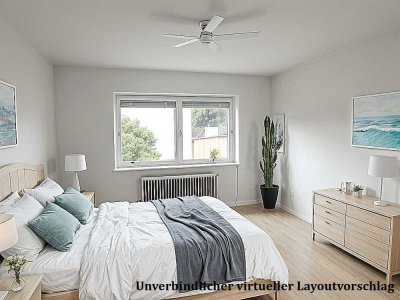 Helle, praktisch geschnittene 2-Zimmer-Wohnung mit Balkon (Südseite) und Garage