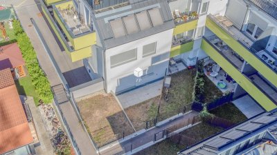 Exklusive Gartenwohnung an der Donau im Erstbezug mit traumhaftem Blick auf den Kahlenberg!