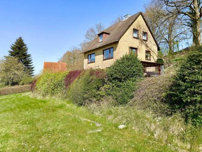 Wohnen in erhabener Wohnlage mit Weitblick 
- Grundstück teilbar -
