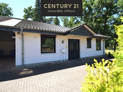 Ebenerdig wohnen mit Weitblick – Bungalow-Doppelhaushälfte in ruhiger Feldrandlage