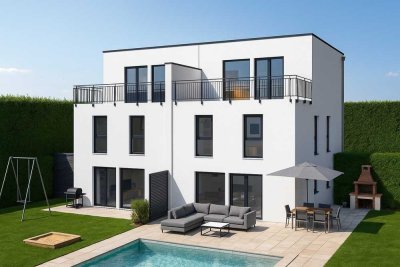 Moderne Doppelhaushälfte mit exklusivem Grundstück in Bestlage von Korntal. Euer Eigenheim mit wunde