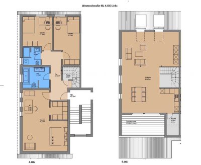 Hochwertig sanierte Maisionettewohnung mit Einbauküche und Balkon