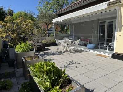 Licht Luxus Lebensqualität Penthouse Münchens Toplage Altbogenhausen 3 Zimmer Wohnung  exklusiv & pr