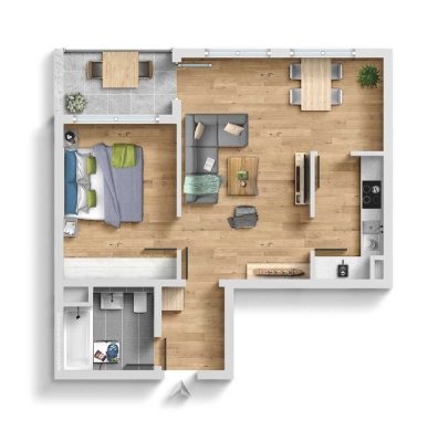 Charmante 2-Zimmer-Wohnung am Völki - Provisionsfrei vom Eigentümer