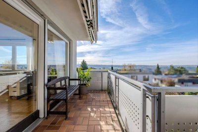 136 qm, 6-Zimmer, auf einer Ebene mit traumhafter Aussicht in den Schönbuch