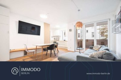 � Helle Neubauwohnung – 2 Zimmer mit Sonnenbalkon, Parkett & Einbauküche in ruhiger Lage von Pankow