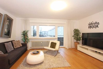 Familien und WGs aufgepasst! Möblierte 4-Zi-Whg mit 2 Balkonen in München-Freimann (U6)
