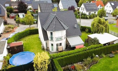 Topmodernes Niedrigenergie-Einfamilienhaus mit Erdwärme, familienfreundlich & Pool im Garten