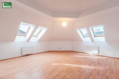 Eck-Dachgeschosswohnung in Ruhelage nahe U4 Meidling Hauptstraße, U6 und Theresienbad! 2005 erbaut!