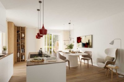 Hoheneckstraße Aubing: 2-Zimmer-Gartenwohnung mit großer Terrasse – Neubau, provisionsfrei
