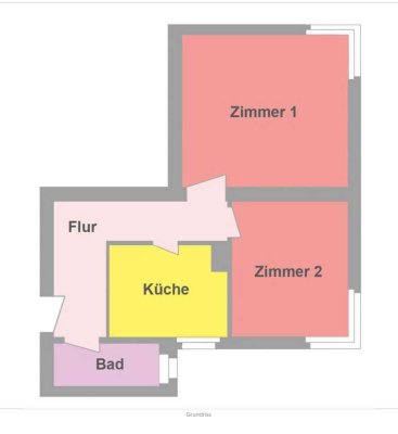 Attraktive 2-Zimmer-Wohnung mit Einbauküche und Hobbykeller