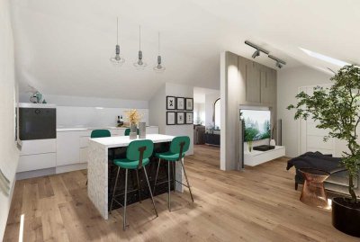Exklusive Stadtvilla: Luxuriöse 2,5-Zimmer-Wohnung mit Dachterrasse!