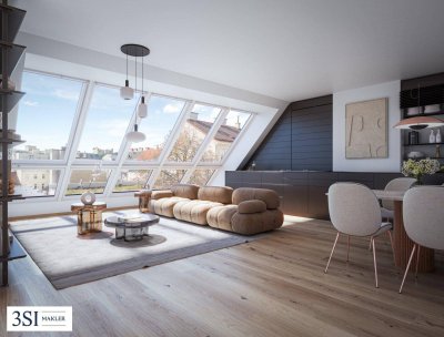 Entzückende 2-Zimmer Dachgeschoss-Wohnung mit Terrasse