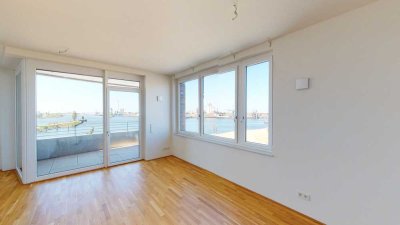 Moderne 2-Zimmer-Wohnung mit Weserblick