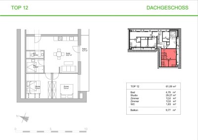 Moderne 3-Zimmer Loftwohnung mit Balkon und Carport - Erstbezug nach Generalsanierung in 'den silllhöfen' (Top 12)