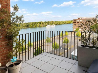 Sehr schöne, barrierearme Nichtraucherwohnung mit wunderschönem Blick auf den Rhein