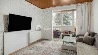 Vermietete 3-Zimmer-Wohnung mit Wintergarten im zweiten Obergeschoss