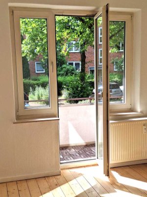 Hübsche 2 Z. mit Dielenboden, Balkon in HH/Horn