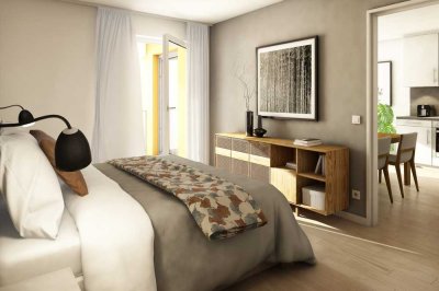 Modernes Wohnen: 2-Zimmer-Wohnung mit EBK & Balkon in Süd-Ausrichtung