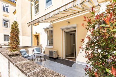 Starteigentum, schöne Altbauwohnung mit Terrasse