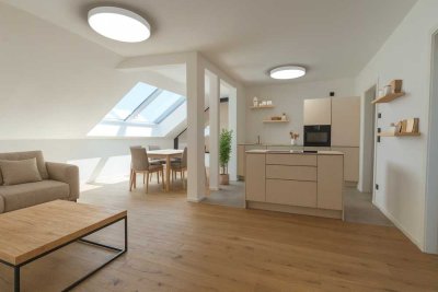 Nahezu Neubau: Exklusive 3-Zimmer-DG mit Dachterrasse & Panorama-Dachfenster - provisionsfrei
